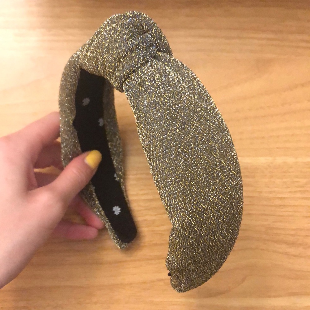 Metallic Lele Sadoughi knot headband